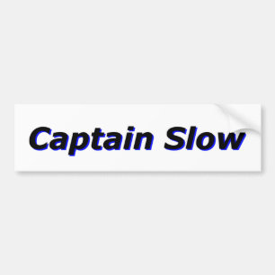 Autocollant De Voiture Capitaine Slow