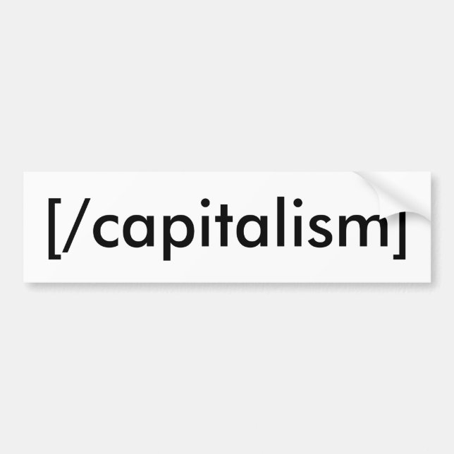 Autocollant De Voiture [/capitalism] (Devant)