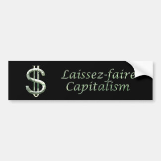 Autocollant De Voiture Capitalisme du laissez-faire $100