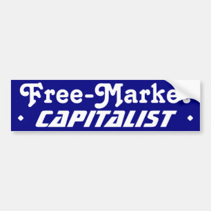 Autocollant De Voiture Capitaliste de l'économie de marché