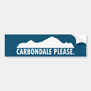 Autocollant De Voiture Carbondale S'Il Vous Plaît