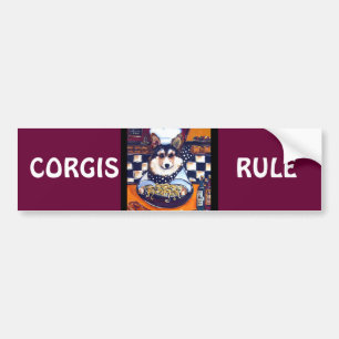 Autocollant De Voiture Cardigan Welsh Corgi Chef