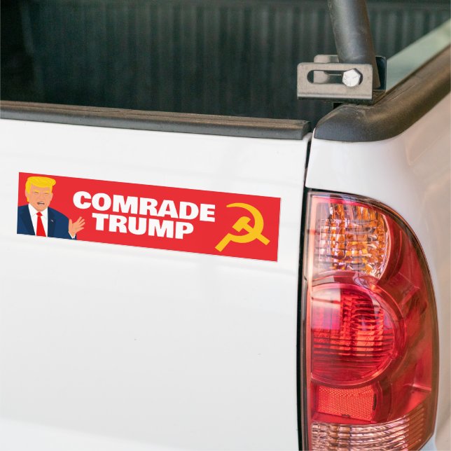Autocollant De Voiture Caricature du camarade Trump humoristique politiqu (Sur camion)