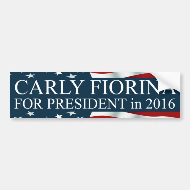 Autocollant De Voiture Carly Fiorina à la présidence en 2016 (Devant)