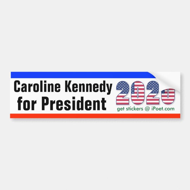 Autocollant De Voiture CAROLINE KENNEDY POUR Bumpersticker PRESIDENT 2020 (Devant)