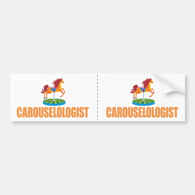 Autocollant De Voiture Carousel drôle (Devant)