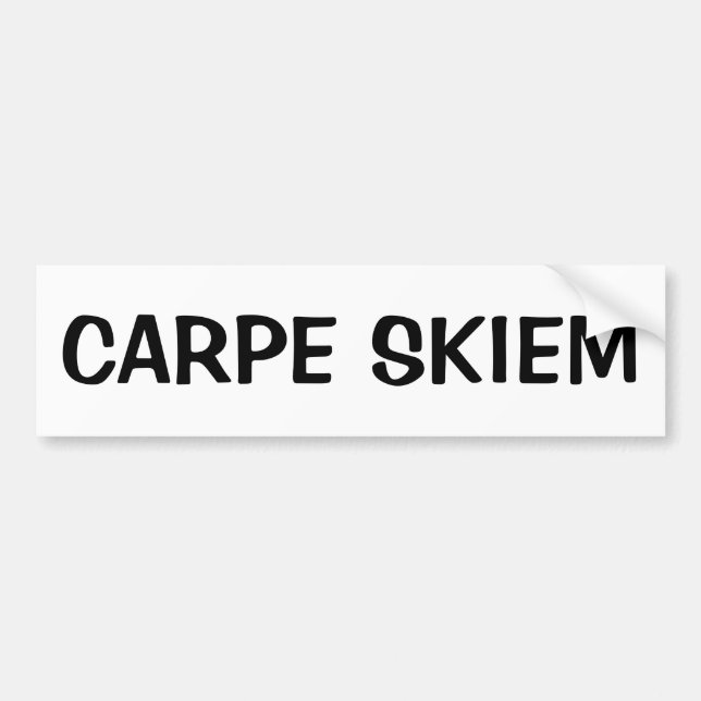 AUTOCOLLANT DE VOITURE CARPE SKIEM (Devant)
