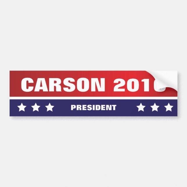 Autocollant De Voiture Carson pour le président adhésif pour pare-chocs (Devant)