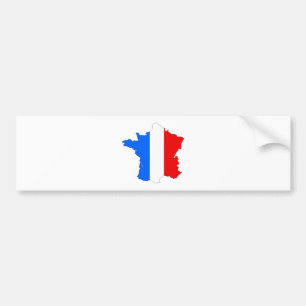 Autocollant De Voiture Carte de drapeau de la France normale