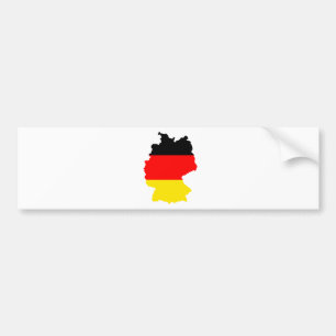 Autocollant De Voiture Carte de drapeau de l'Allemagne normale