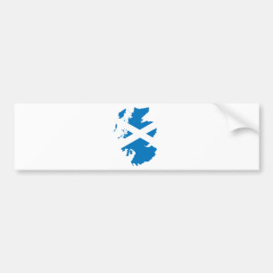 Autocollant De Voiture Carte de drapeau de l'Ecosse normale