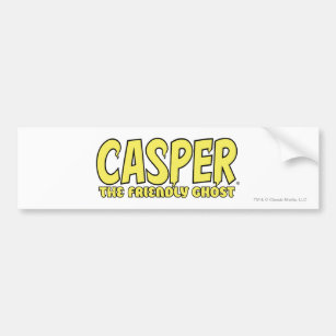 Autocollant De Voiture Casper le logo amical de jaune de fantôme
