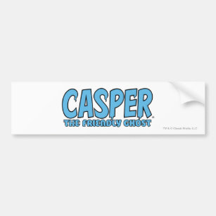 Autocollant De Voiture Casper le logo bleu 1 de fantôme amical