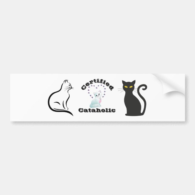Autocollant De Voiture Cataholic certifié (Devant)