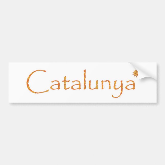 Autocollant De Voiture catalunya (Devant)