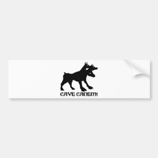 Autocollant De Voiture CAVERNE CANEM - PRENEZ GARDE du latin de CHIEN