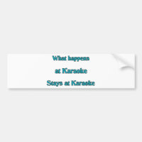 Ce qui se produit au karaoke