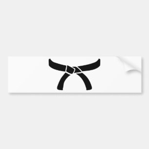 Autocollant De Voiture Ceinture noire de judo