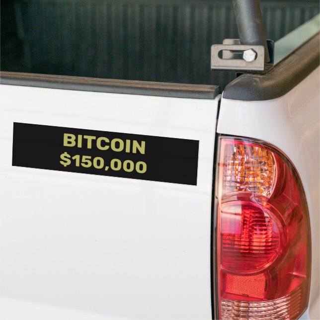 Autocollant De Voiture Célébration de Bitcoin à 150000 (Sur camion)