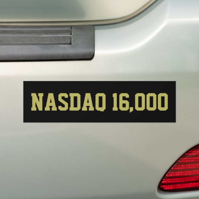 Autocollant De Voiture Célébration du NASDAQ 16000 en Bourse (En voiture)