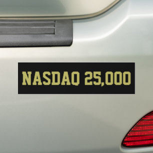 Autocollant De Voiture Célébration du NASDAQ 25000 en Bourse