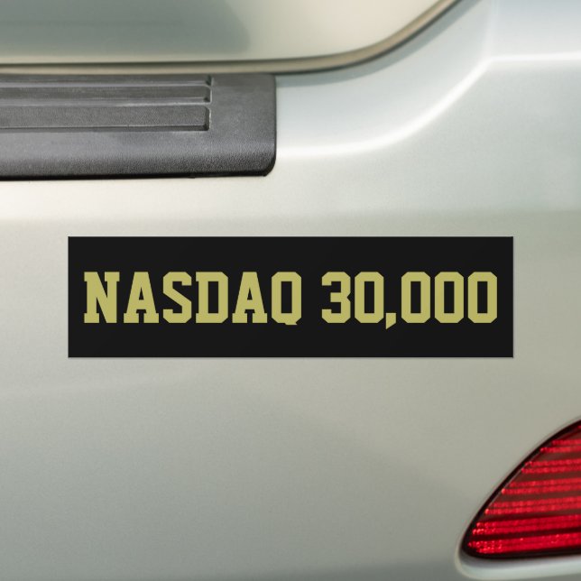 Autocollant De Voiture Célébration du NASDAQ à 30000 par le marché boursi (En voiture)