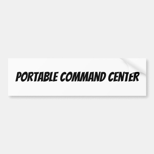 Autocollant De Voiture centre de commandement portable (Devant)