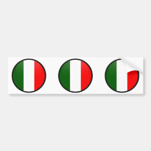 Autocollant De Voiture Cercle de drapeau de qualité de l'Italie