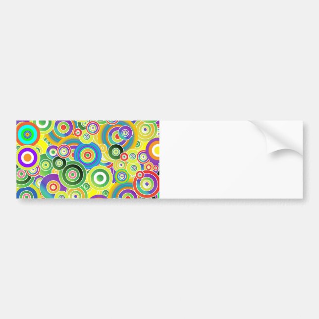 Autocollant De Voiture Cercles de couleurs (Devant)