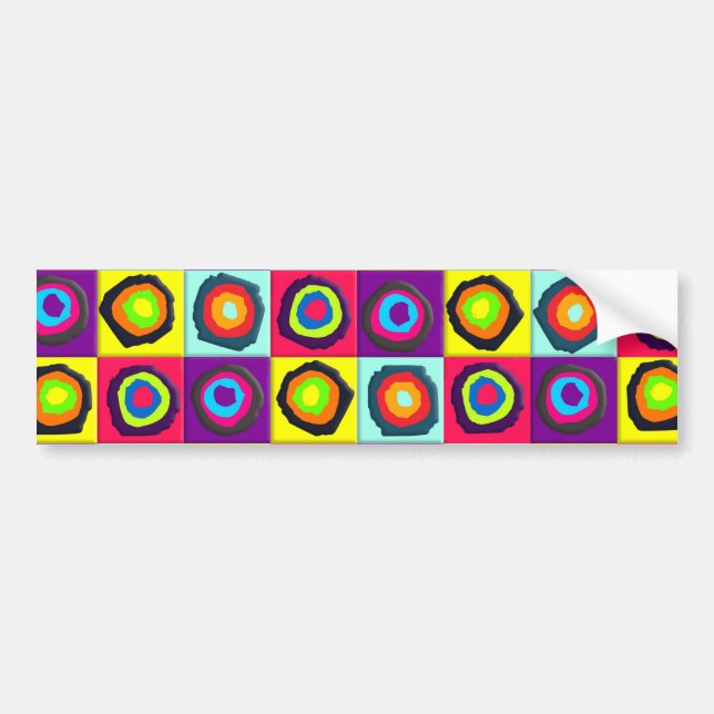 Autocollant De Voiture cercles motif (Devant)