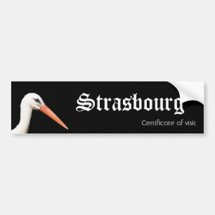 Autocollant De Voiture Certificat de visiteur de Strasbourg