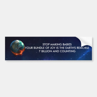 AUTOCOLLANT DE VOITURE CESSEZ DE FAIRE DES BÉBÉS