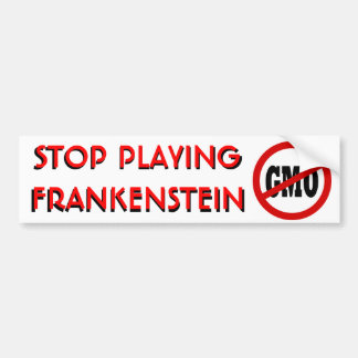 Autocollant De Voiture Cessez de jouer Frankenstein AUCUN adhésif pour