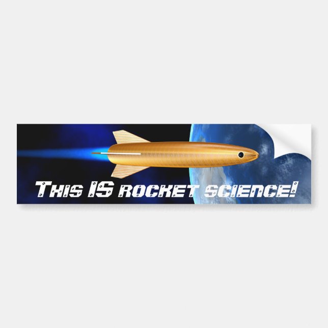 Autocollant De Voiture C'EST de la science de la fusée ! (Devant)