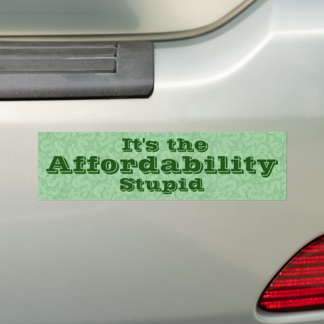 Autocollant De Voiture C'est l'abordabilité, idiot (En voiture)