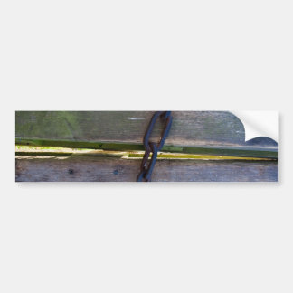 Autocollant De Voiture Chain on wood
