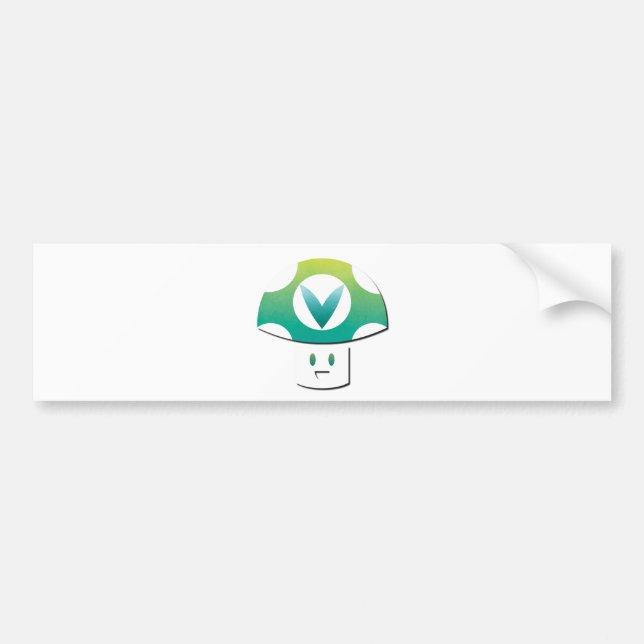 Autocollant De Voiture Champignon de Vinesauce (Devant)