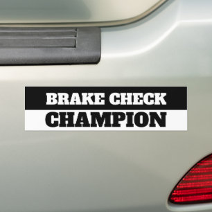 AUTOCOLLANT DE VOITURE CHAMPION DE BRAKE