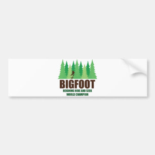 Autocollant De Voiture Champion du monde de cache-cache de Bigfoot