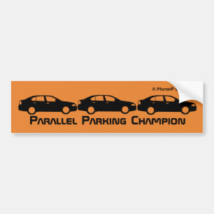 Autocollant De Voiture Champion Parallel Parking - Un Sticker MisterP