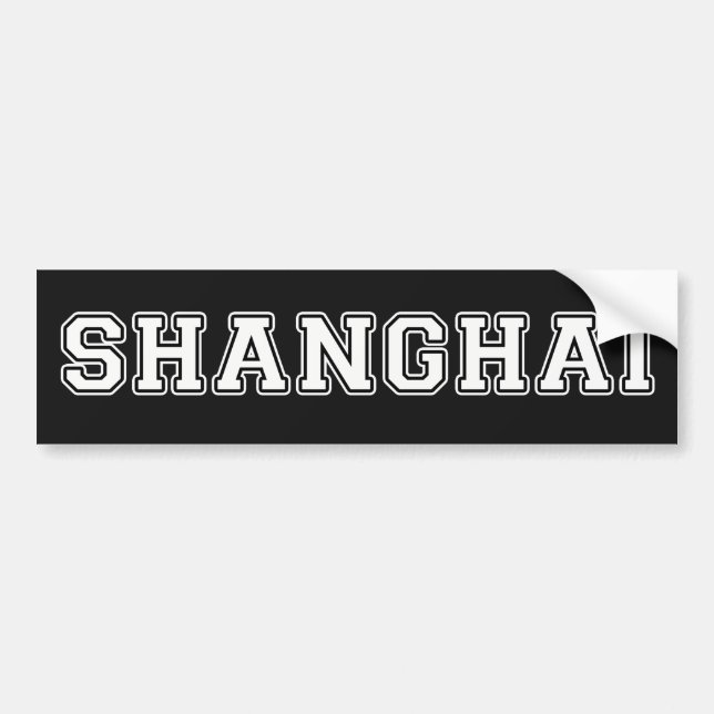 Autocollant De Voiture Changhaï (Devant)