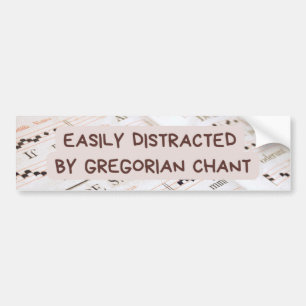 Autocollant De Voiture Chant grégorien mignon catholique de Messe latine