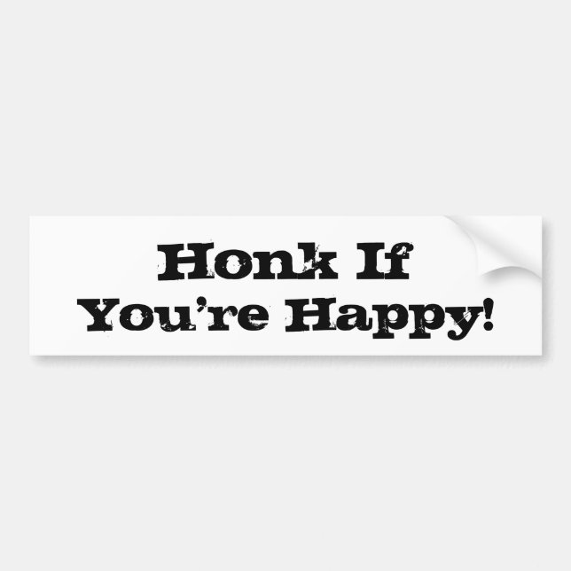 Autocollant De Voiture Chantez si vous êtes heureux Culture pop Slogan Vi (Devant)