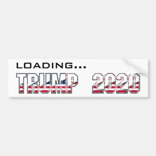 Autocollant De Voiture Chargement Trump 2020 Election USA Typographie