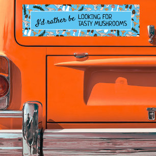 Autocollant De Voiture Chasseur de champignons de fourrage Fun Fungi Funn