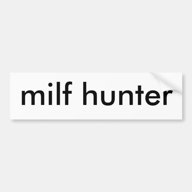 Autocollant De Voiture chasseur de milf (Devant)