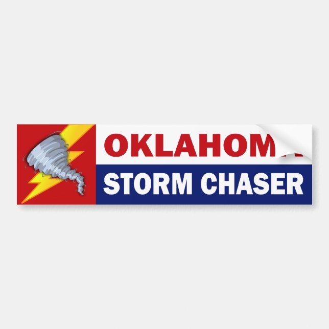 Autocollant De Voiture Chasseur de tempête de l'Oklahoma (Devant)