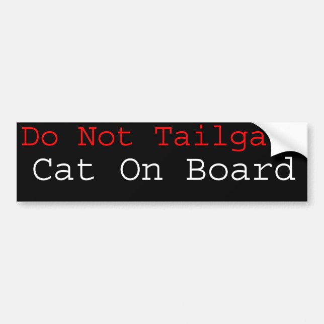Autocollant De Voiture Chat à bord (Devant)