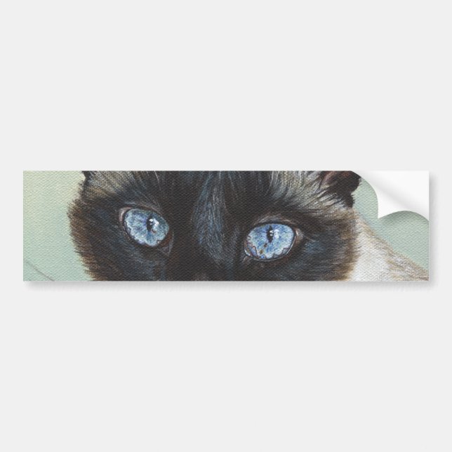 Autocollant De Voiture Chat siamois Murphy (Devant)