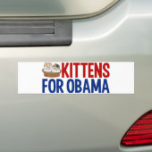 Autocollant De Voiture Chatons pour Obama (On Car)